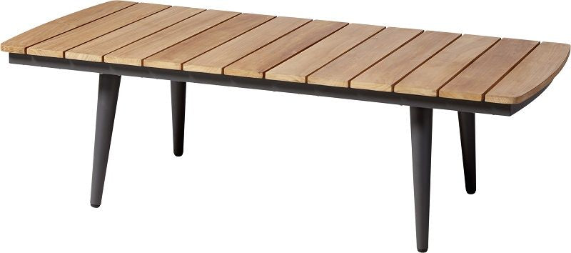 Rio Lounge Havebord 120x60, Antracit/teak - Unoliving.com