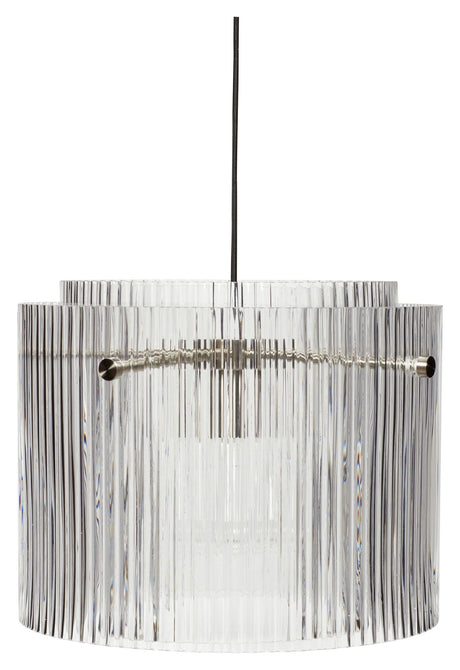 Ripple Loftlampe, Klar glas/metal, Large - Unoliving.com