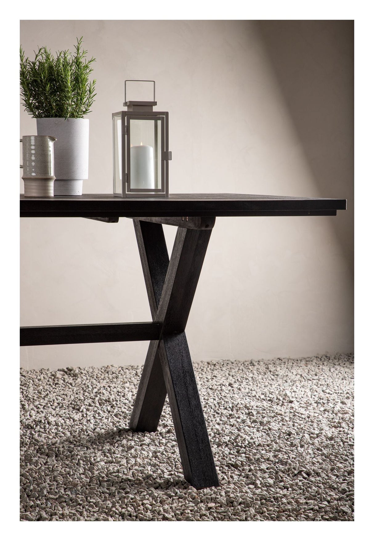 Rives Havebord 200*100, Acacia, Sort - Unoliving.com