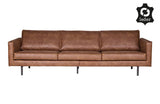 Rodeo 3-pers sofa i øko-læder, Cognac - Unoliving.com