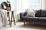 Rodeo 3-pers sofa i øko-læder - Sort - Unoliving.com