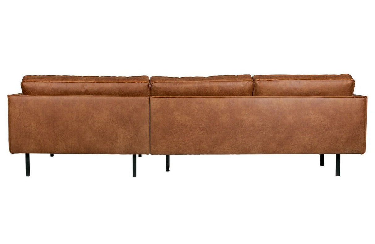 Rodeo 3-pers. Sofa m. højrevendt chaise, Cognac - Unoliving.com