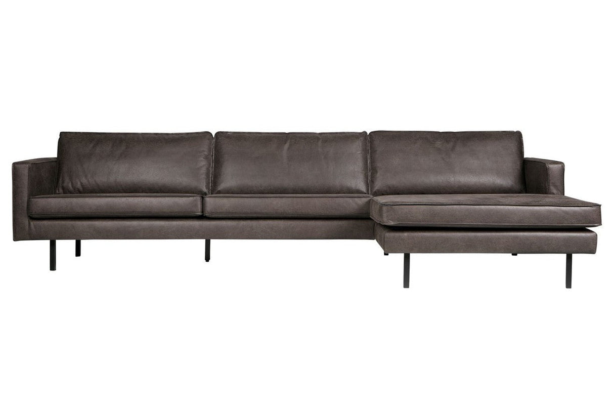 Rodeo 3-pers. Sofa m. højrevendt chaise - Sort - Unoliving.com