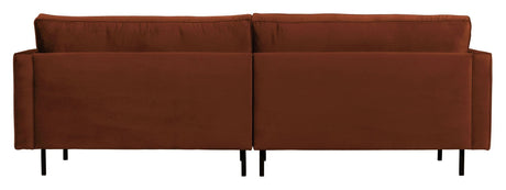 Rodeo Classic 3-pers. Sofa, Rust Velour - Unoliving.com