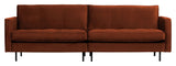 Rodeo Classic 3-pers. Sofa, Rust Velour - Unoliving.com