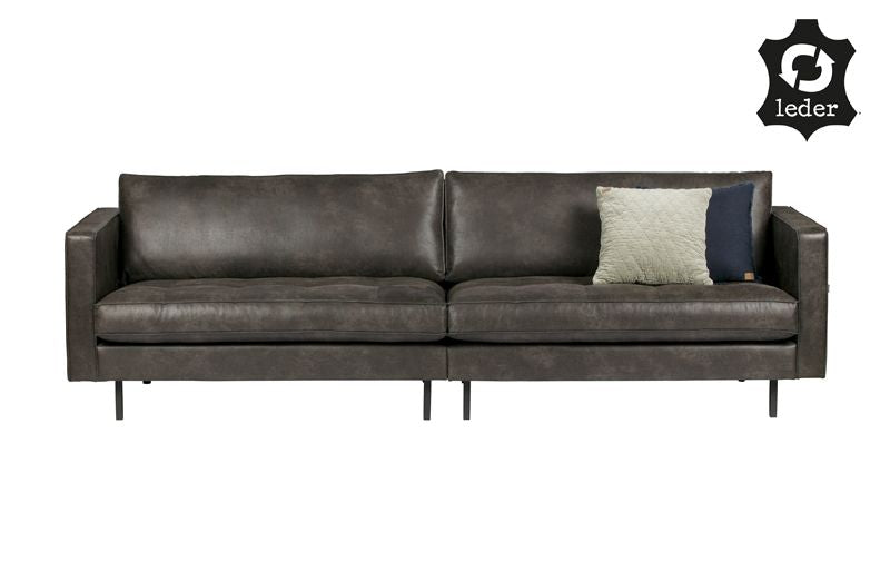 Rodeo Classic 3 pers. sofa i sort øko-læder - Unoliving.com