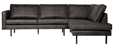 Rodeo Sofa m/højrevendt chaise - Sort - Unoliving.com