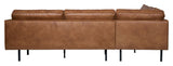 Rodeo Sofa m/venstrevendt chaise, Cognac - Unoliving.com