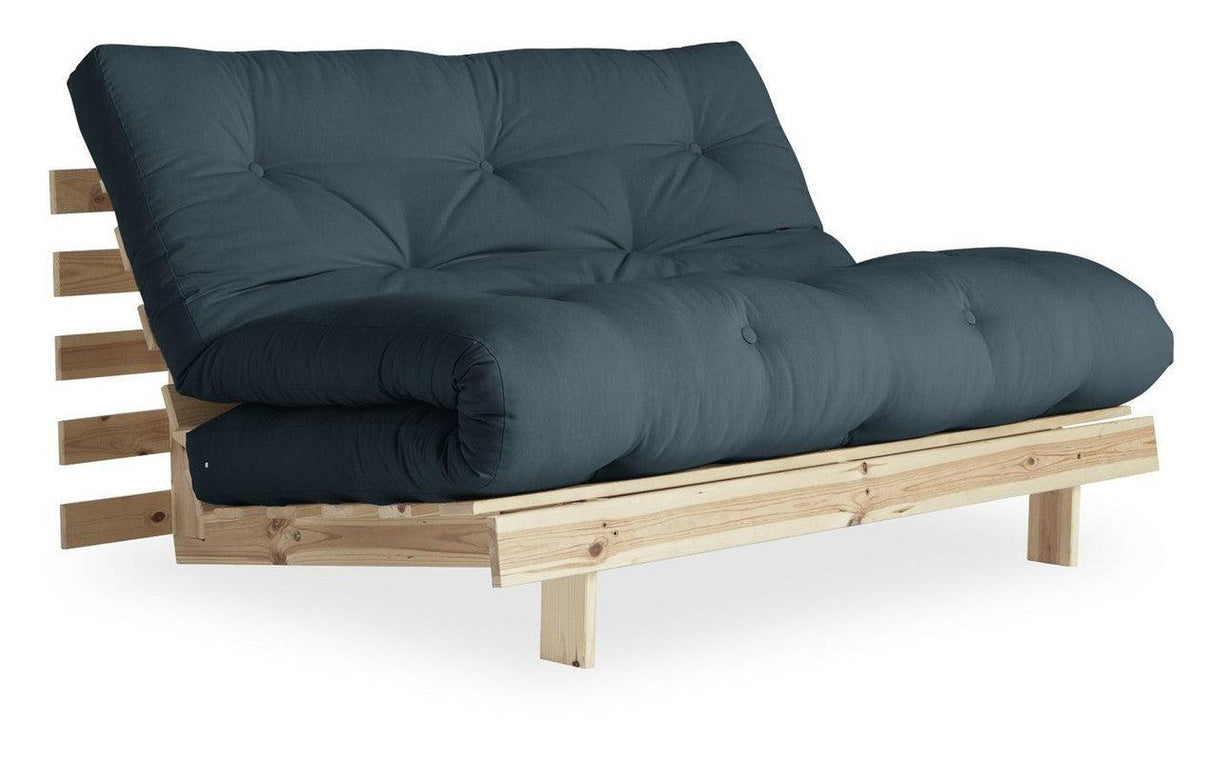 Roots 140 Sovesofa, Petroleum Blue/Natur - Unoliving.com