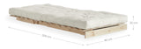 Roots 90 Sovesofa, Beige - Unoliving.com