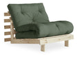 Roots 90 Sovesofa, Olive Green/Natur - Unoliving.com