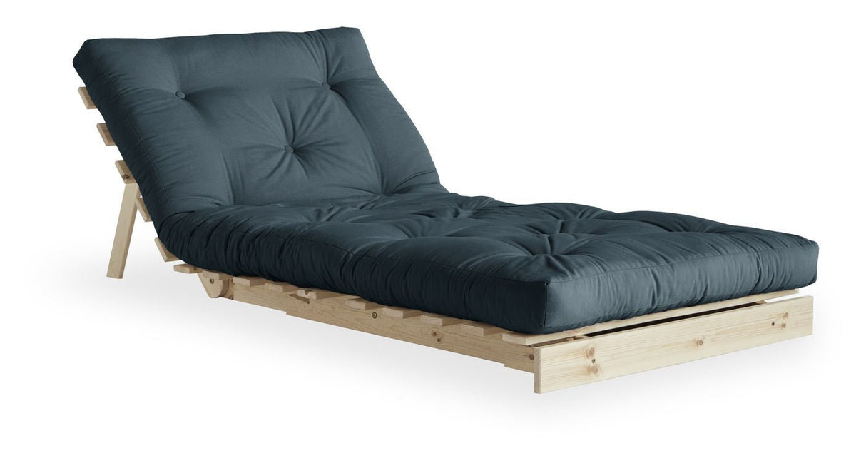 Roots 90 Sovesofa, Petroleum Blue/Natur - Unoliving.com