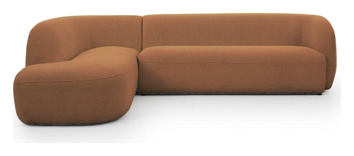 Rothschild 2,5-pers Sofa open venstre - Ler brun - Unoliving.com