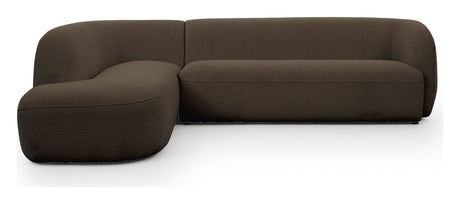 Rothschild 2,5-pers Sofa open venstre - Mørkebrun - Unoliving.com