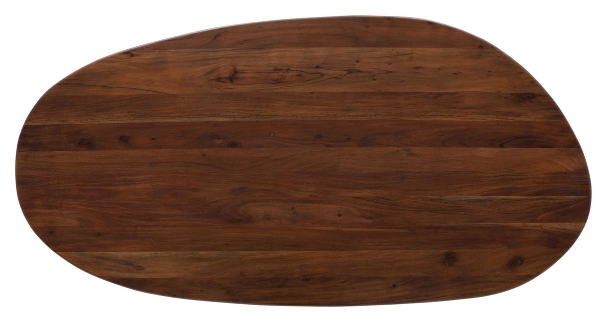 Roundly Spisebord Brun, 200x100 - Unoliving.com