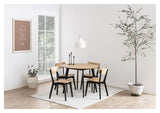 Roxby Spisebord, Sort, Ø105 - Unoliving.com