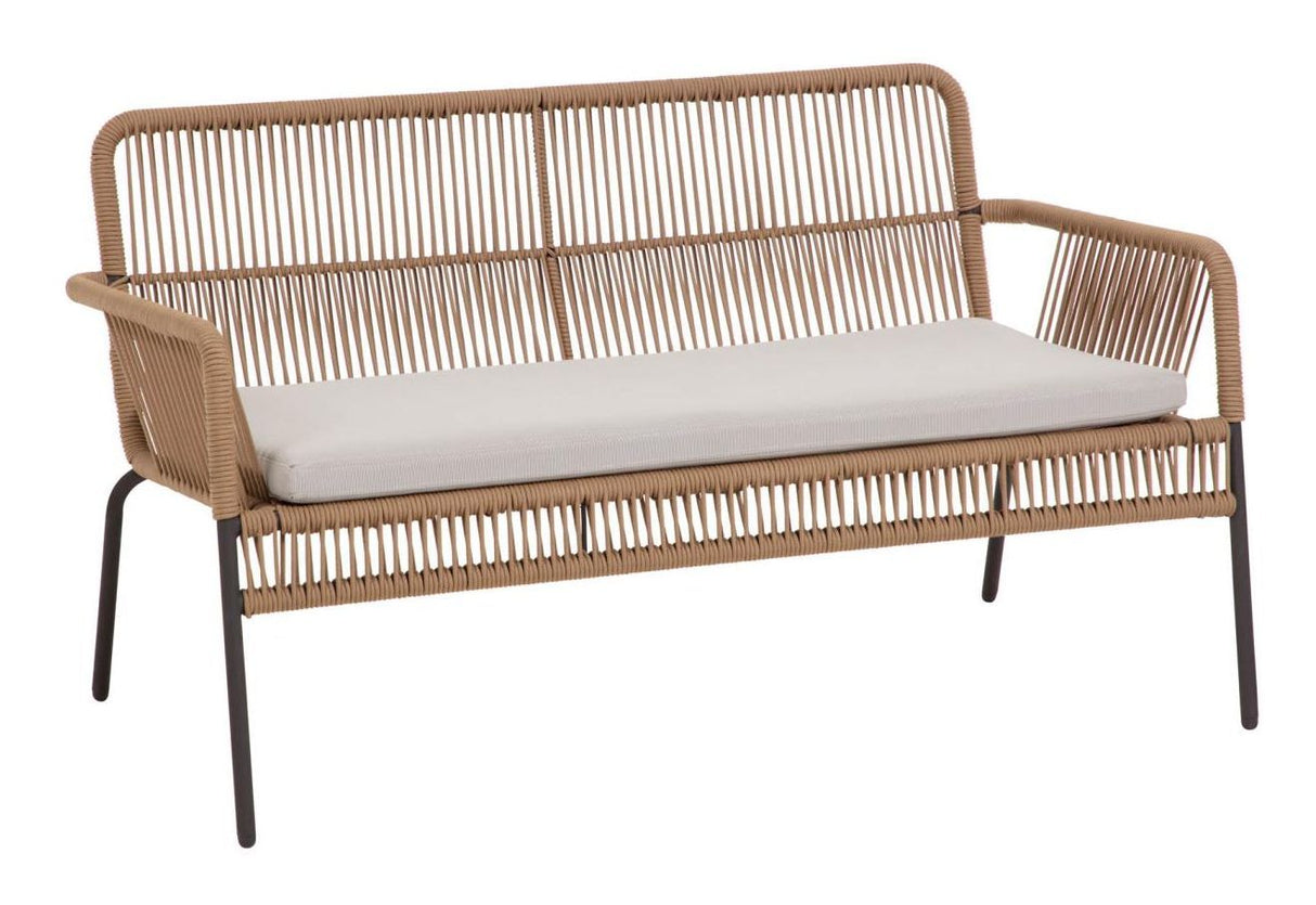 Samanta Loungesofa, Beige/Sort - Unoliving.com