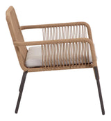 Samanta Loungestol, Beige/Sort - Unoliving.com