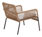 Samanta Loungestol, Beige/Sort - Unoliving.com