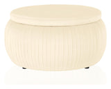 Sapphire Ottoman m. opbevaring, Cream - Unoliving.com