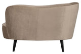 Sara Lougesofa, venstrevendt - Khaki fløjl - Unoliving.com