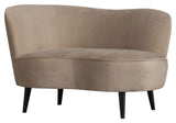 Sara Lougesofa, venstrevendt - Khaki fløjl - Unoliving.com