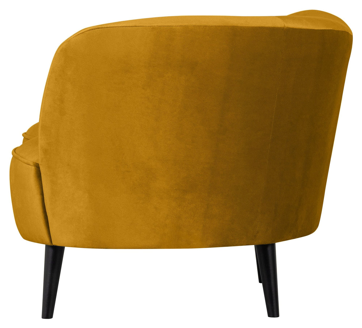 Sara Loungesofa, højrevendt - Ochre fløjl - Unoliving.com