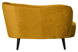 Sara Loungesofa, højrevendt - Ochre fløjl - Unoliving.com