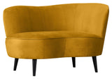 Sara Loungesofa, højrevendt - Ochre fløjl - Unoliving.com