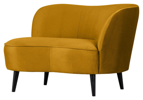 Sara Loungesofa, højrevendt - Ochre fløjl - Unoliving.com