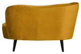 Sara Loungesofa, venstrevendt - Ochre fløjl - Unoliving.com