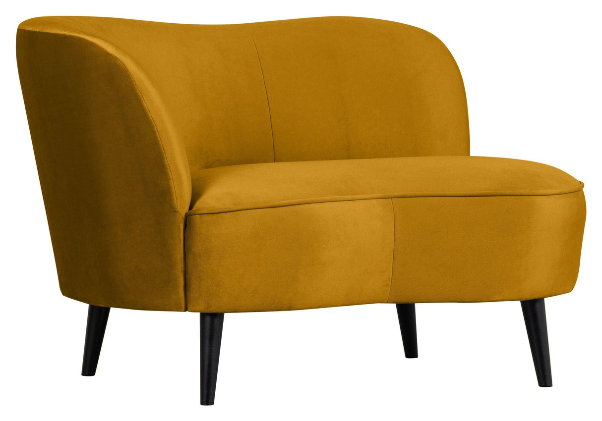 Sara Loungesofa, venstrevendt - Ochre fløjl - Unoliving.com