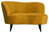 Sara Loungesofa, venstrevendt - Ochre fløjl - Unoliving.com