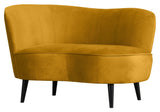 Sara Loungesofa, venstrevendt - Ochre fløjl - Unoliving.com