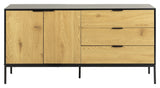 Seaford Skænk 160x40x80, Sort - Unoliving.com