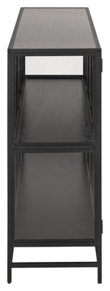 Seaford Vitrine 152x35x86, Sort - Unoliving.com