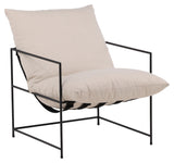 Sedalia Loungestol - Sort/Hvid - Unoliving.com