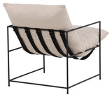 Sedalia Loungestol - Sort/Hvid - Unoliving.com