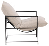 Sedalia Loungestol - Sort/Hvid - Unoliving.com