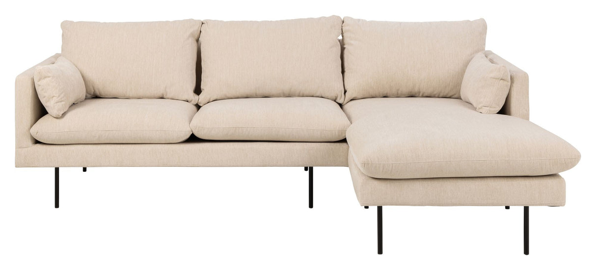 Selena Sofa m. chaiselong Beige, Højrevendt - Unoliving.com