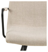 Selina, spisebordsstol m/armlæn - beige - Unoliving.com