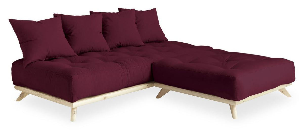 Senza Daybed, Bordeaux/Natur - Unoliving.com