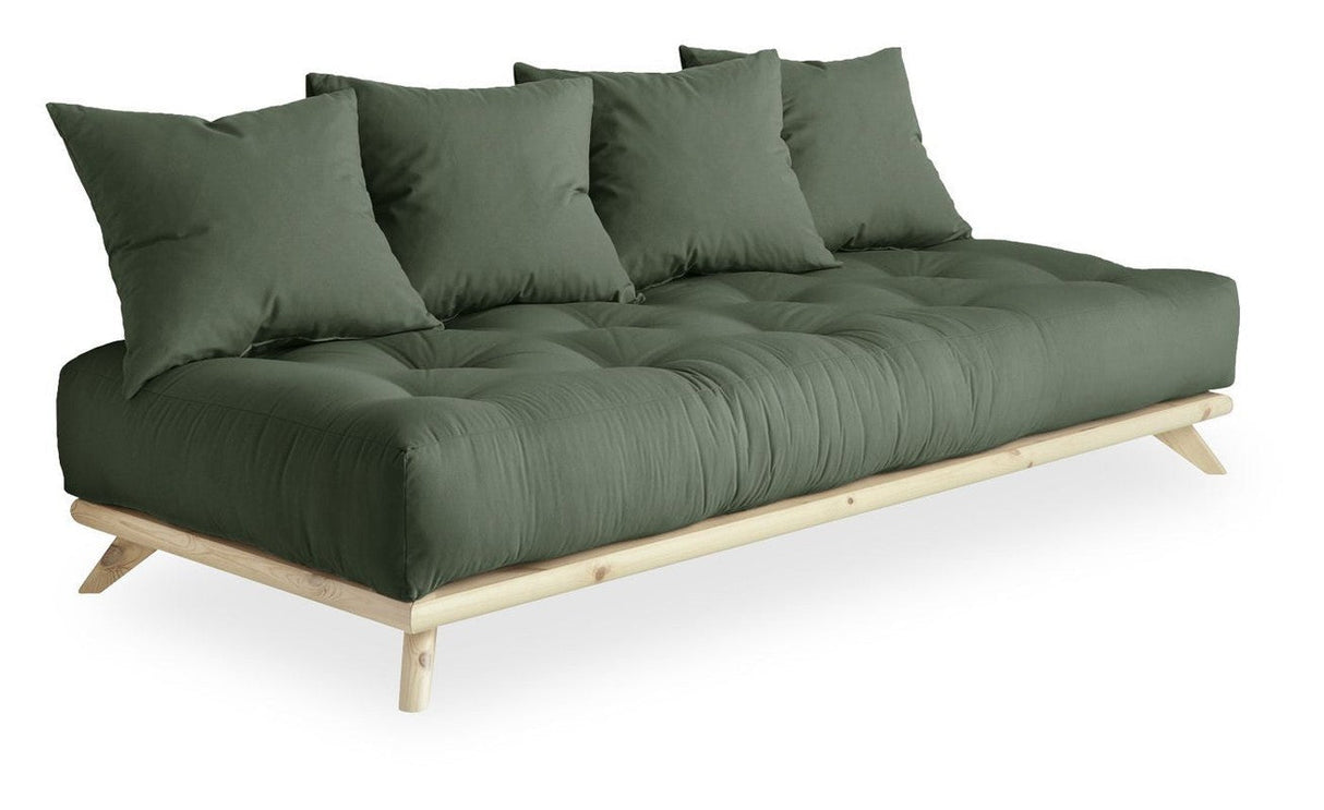 Senza Daybed, Olive Green/Natur - Unoliving.com