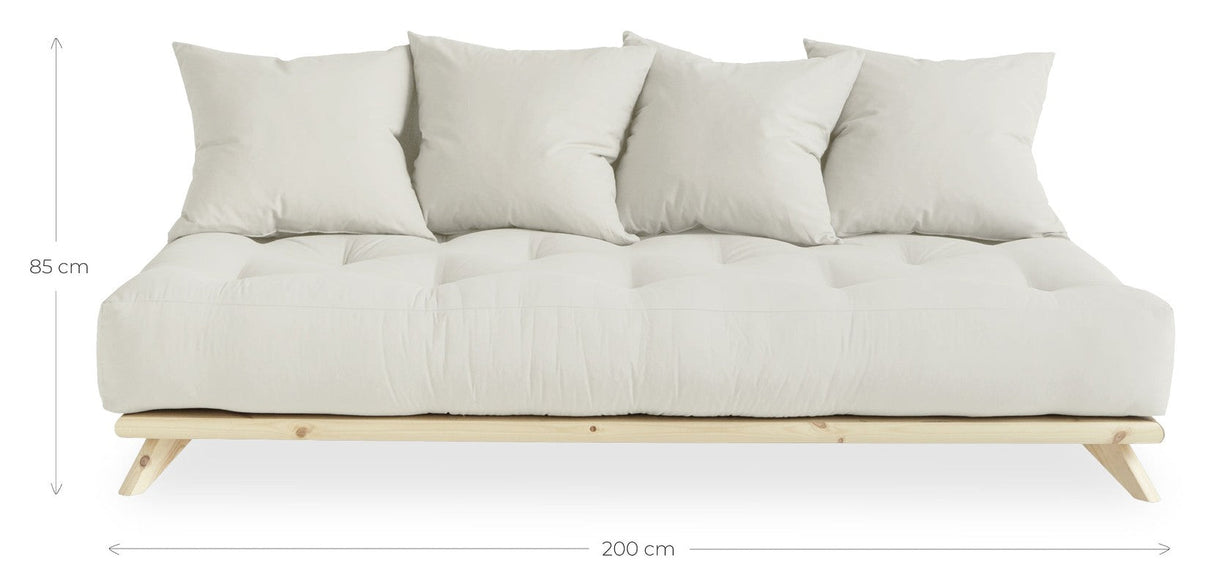 Senza Daybed, Petroleum Blue/Natur - Unoliving.com