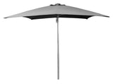 Shadow parasol m/snoretræk, 3x3 m, Lysegrå, aluminium - Unoliving.com