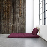 Shin Sano Futon sofa, Bordeaux/Natural - Unoliving.com