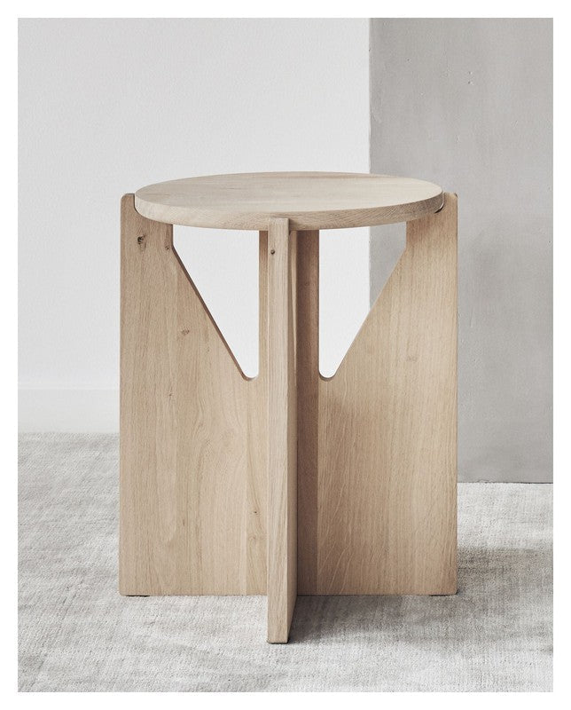 Simple Stool Skammel, Eg, Ø36 - Unoliving.com