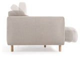 Singa 3-pers. Sofa, Beige Chenille - Unoliving.com