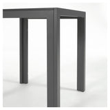 Sirley Havebord, 70x70, Mørkegrå aluminium - Unoliving.com