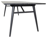 Sleek Spisebord, Sort børstet eg, 195x95 - Unoliving.com